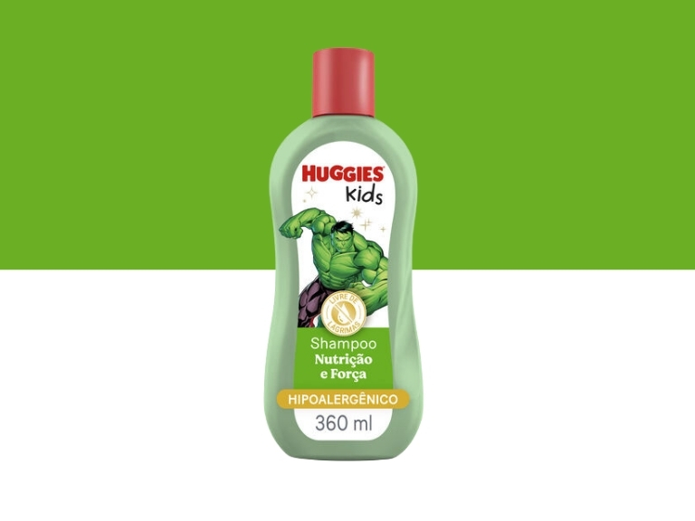 PDP - Shampoo Huggies Kids Nutrio e Fora Hulk - 360 ml