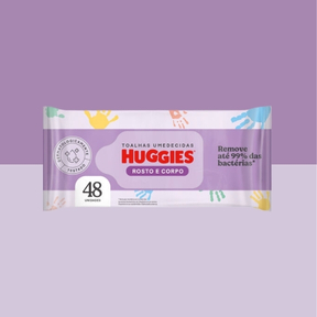 Leno Umedecido Huggies Rosto e Corpo PDP
